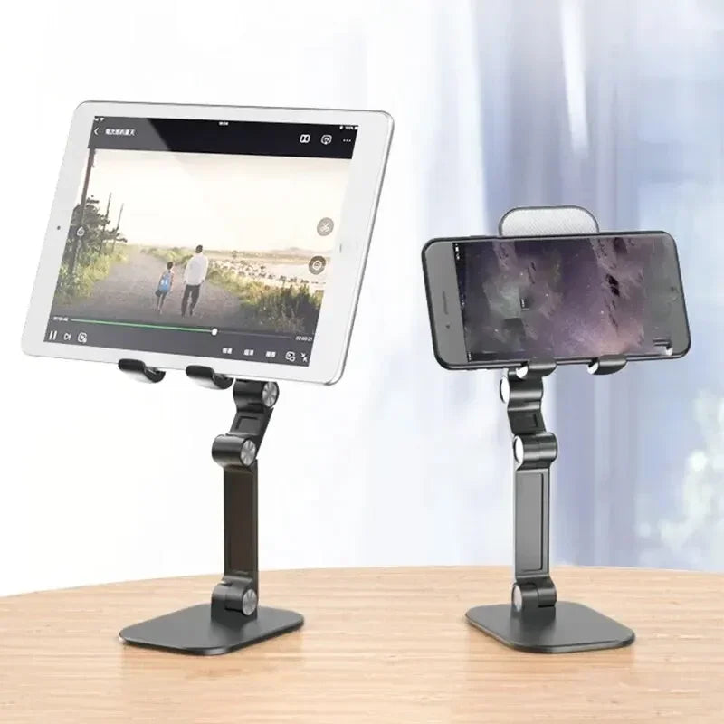 VIKEFON 3-Section Foldable Phone Stand – Adjustable Desk Holder for Smartphones & Tablets