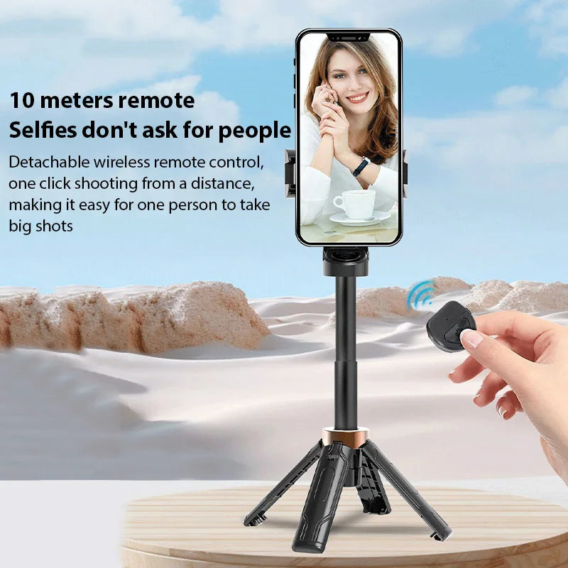 “Foldable Bluetooth Selfie Stick Tripod – Wireless Remote”