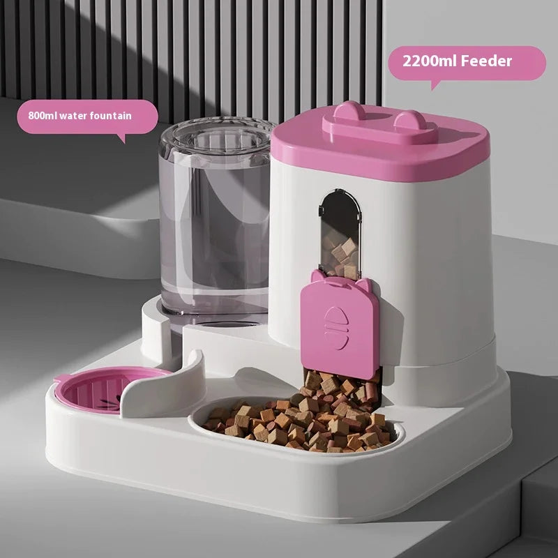 “Automatic Pet Feeder & Water Dispenser – Gravity Food & Water Set for Dogs & Cats”