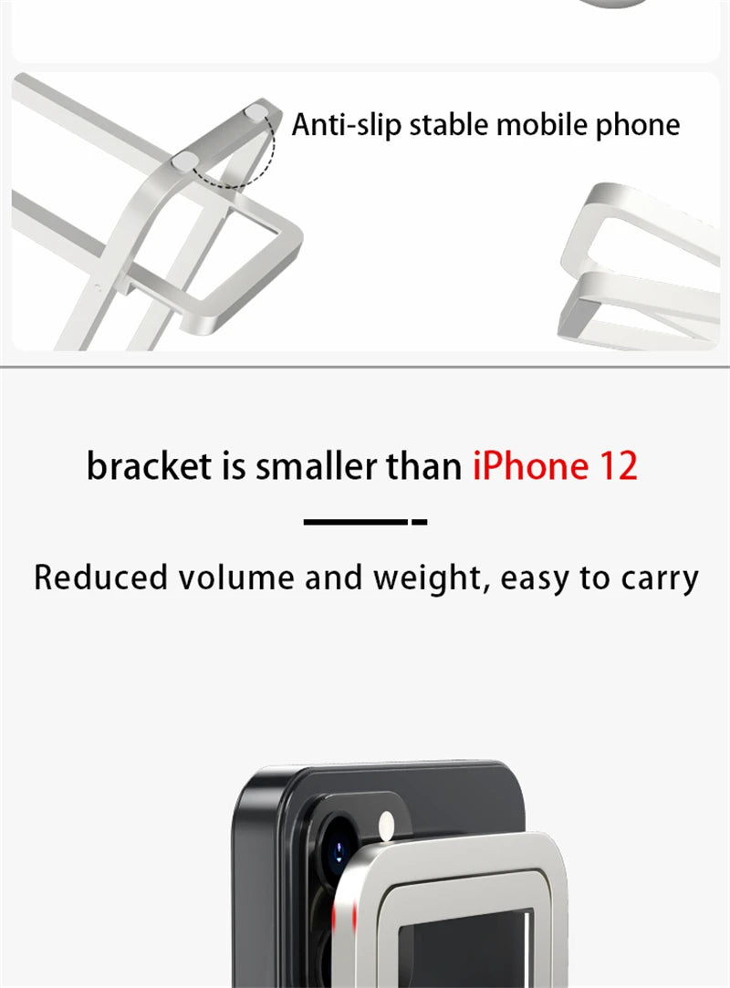 Foldable Lazy Phone Stand – Adjustable Desktop Holder for iPhone & Android