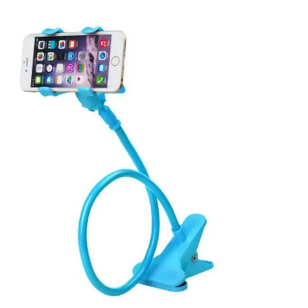 Flexible 28" Gooseneck Phone Holder – 360° Lazy Clip Stand for Bed & Desk