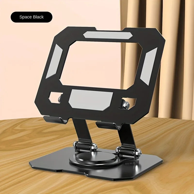 “360° Rotating Tablet Stand – Foldable Aluminum Holder for iPad”