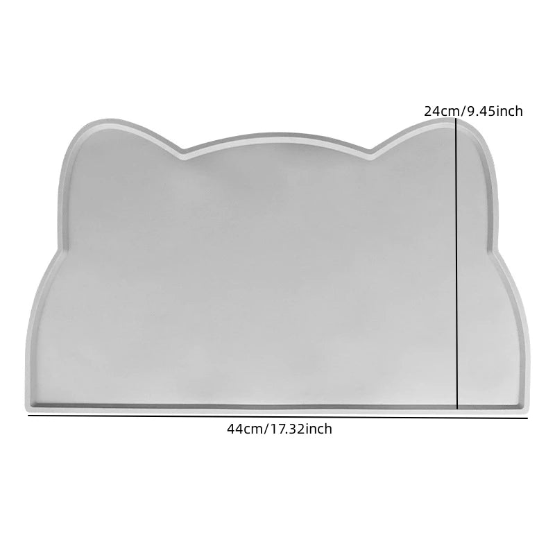 “Silicone Pet Feeding Mat – Waterproof Non-Slip Bowl Pad for Dogs & Cats”