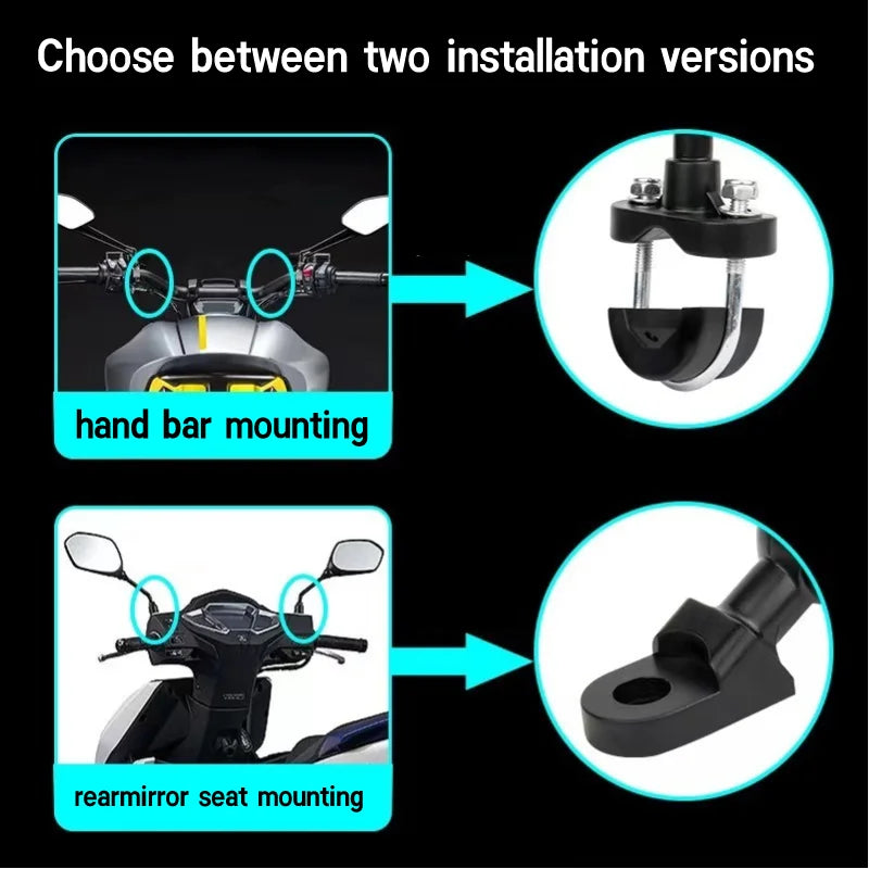 Motorcycle Phone Holder – Shock Absorber & 360° Adjustable Mount