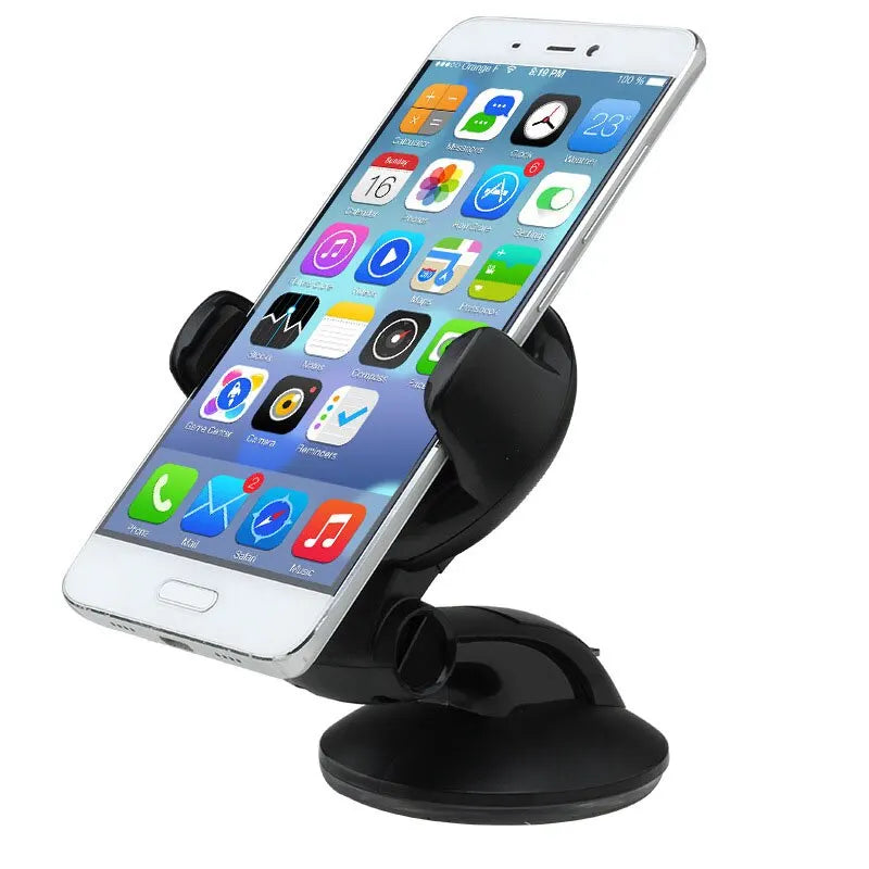 Universal Car Phone Holder – Windshield & Dashboard Suction Mount