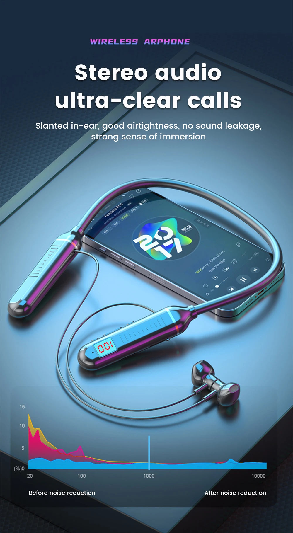 HKFZ In-Ear Wireless Bluetooth Earphones – Compact & Clear Sound