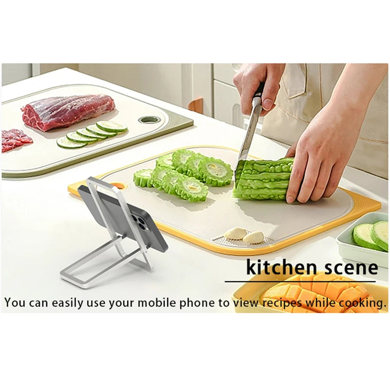 Foldable Lazy Phone Stand – Adjustable Desktop Holder for iPhone & Android