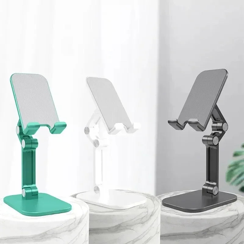 VIKEFON 3-Section Foldable Phone Stand – Adjustable Desk Holder for Smartphones & Tablets