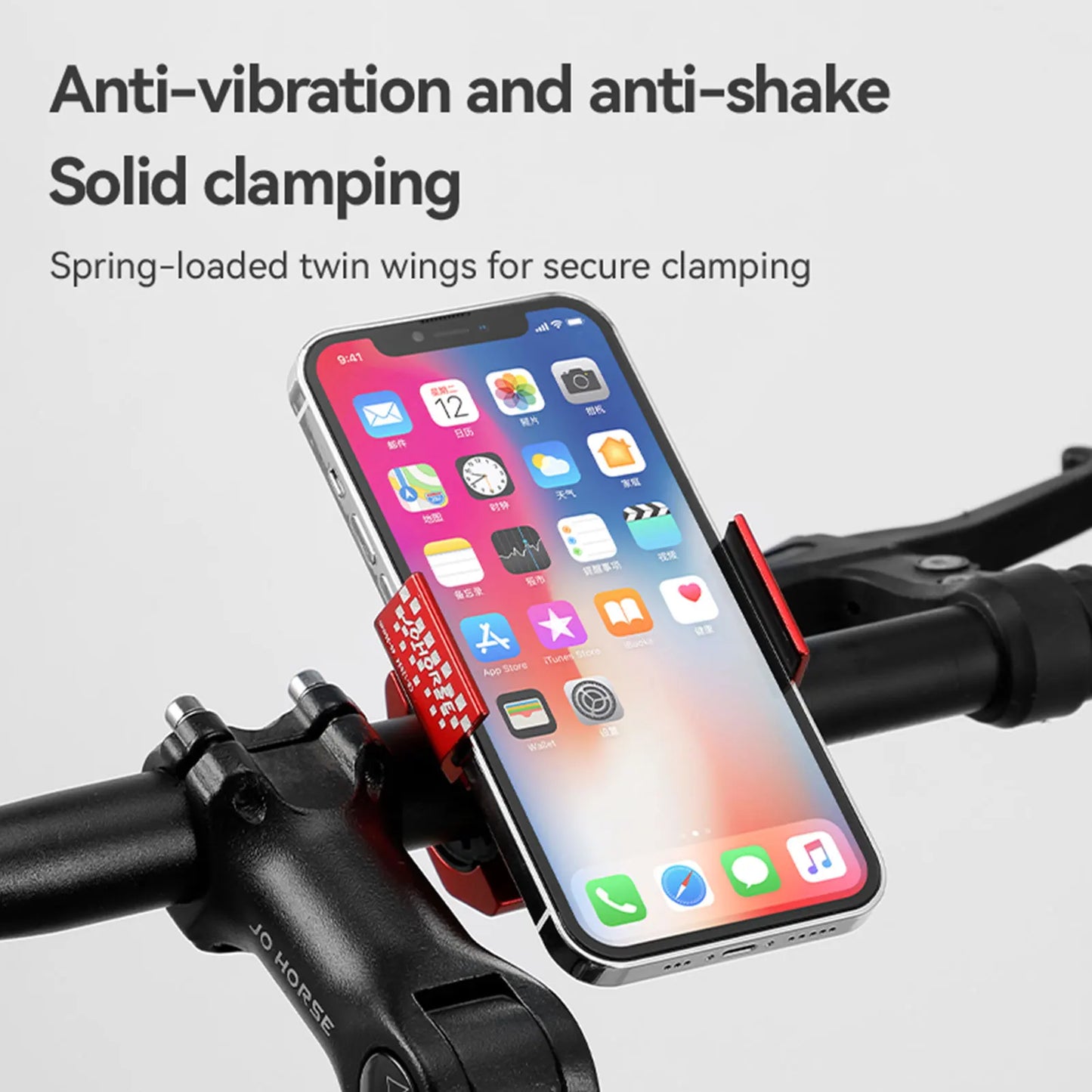 Ring Design Bike Phone Mount – 360° Rotation, Aluminum Alloy, Universal Fit