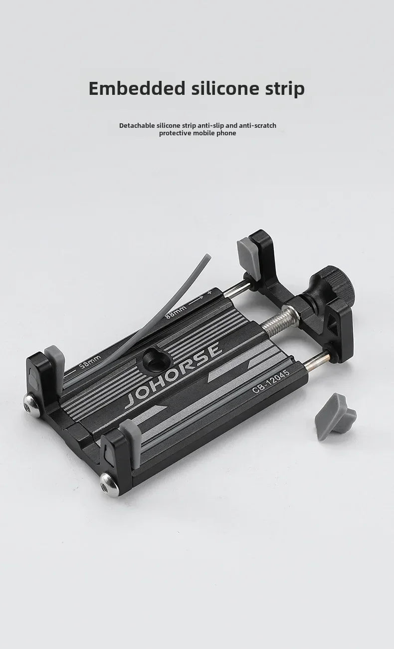 Universal Aluminum Bike Phone Mount β Secure Handlebar Holder for All Bikes