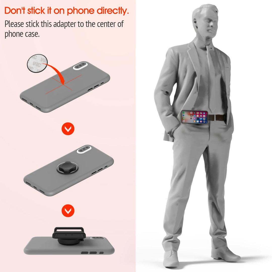 Belt Clip Phone Holder – Portable Sports Running Phone Stand