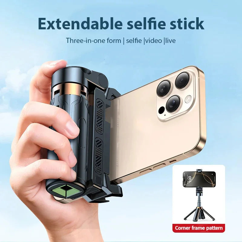 “Foldable Bluetooth Selfie Stick Tripod – Wireless Remote”