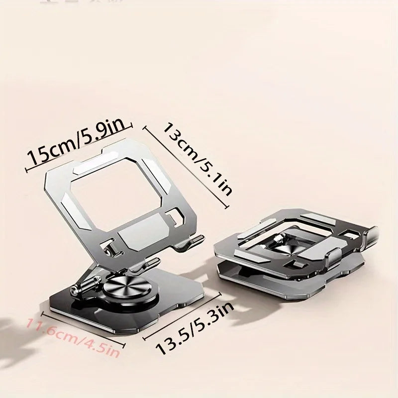 “360° Rotating Tablet Stand – Foldable Aluminum Holder for iPad”