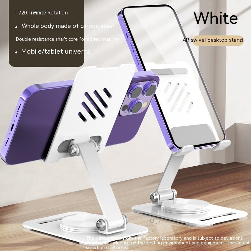 Foldable 360° Phone & Tablet Stand – Adjustable Aluminum Desk Holder
