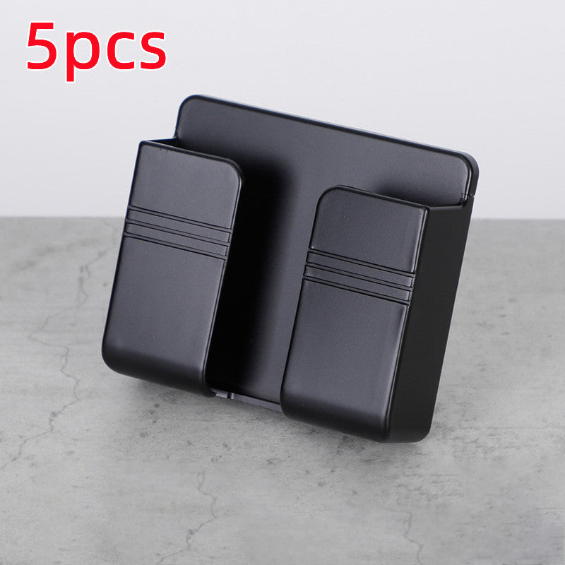 Wall-Mounted Remote & Phone Holder – No-Drill Adhesive Charging Stand