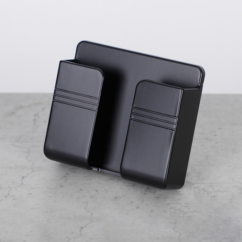 Wall-Mounted Remote & Phone Holder – No-Drill Adhesive Charging Stand