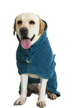 Super Absorbent Dog Bathrobe Towel – Quick-Dry Microfiber Pet Drying Coat