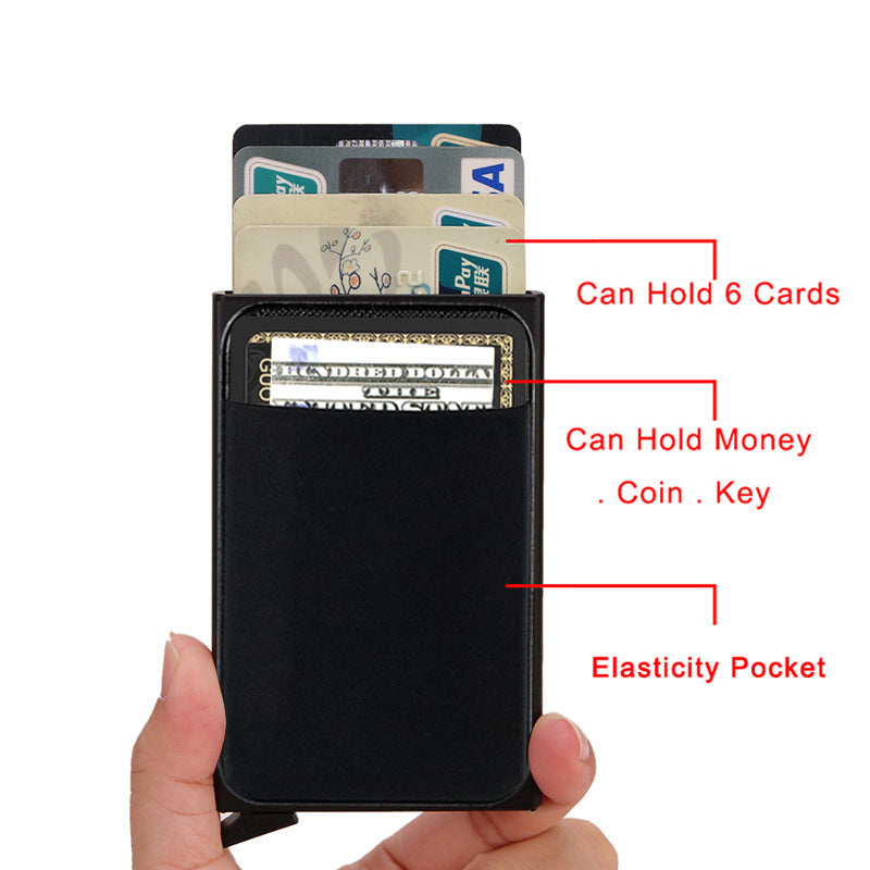 RFID-Blocking Metal Card Holder – Slim Aluminum Wallet – tech-gadget