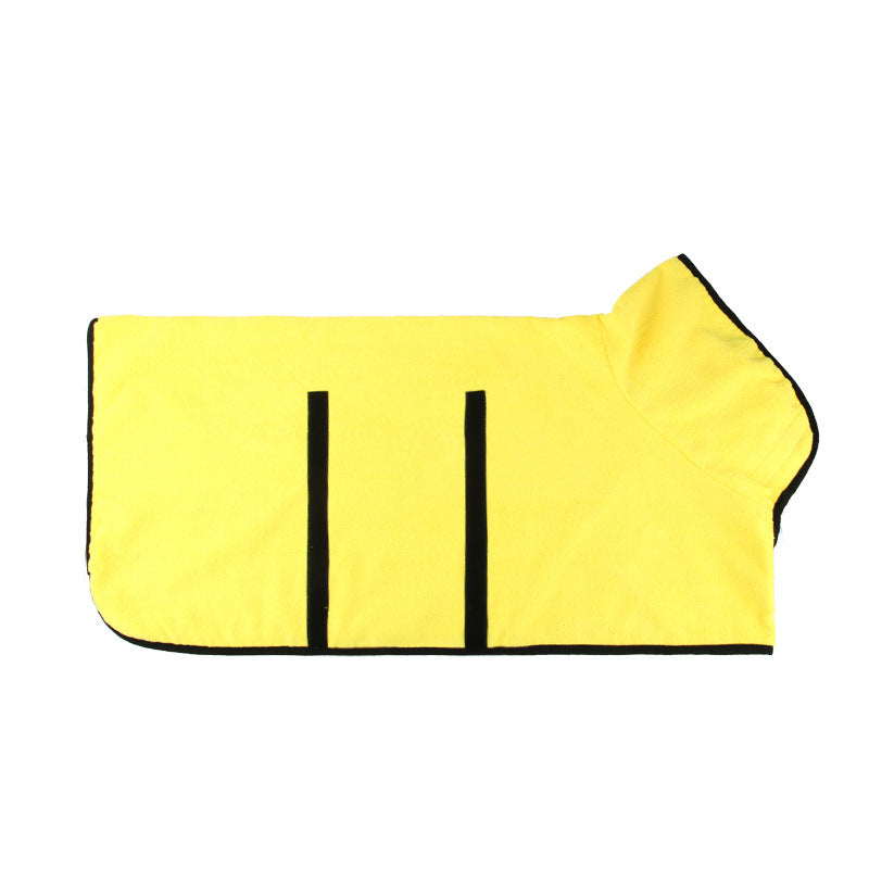 Super Absorbent Dog Bathrobe Towel – Quick-Dry Microfiber Pet Drying Coat
