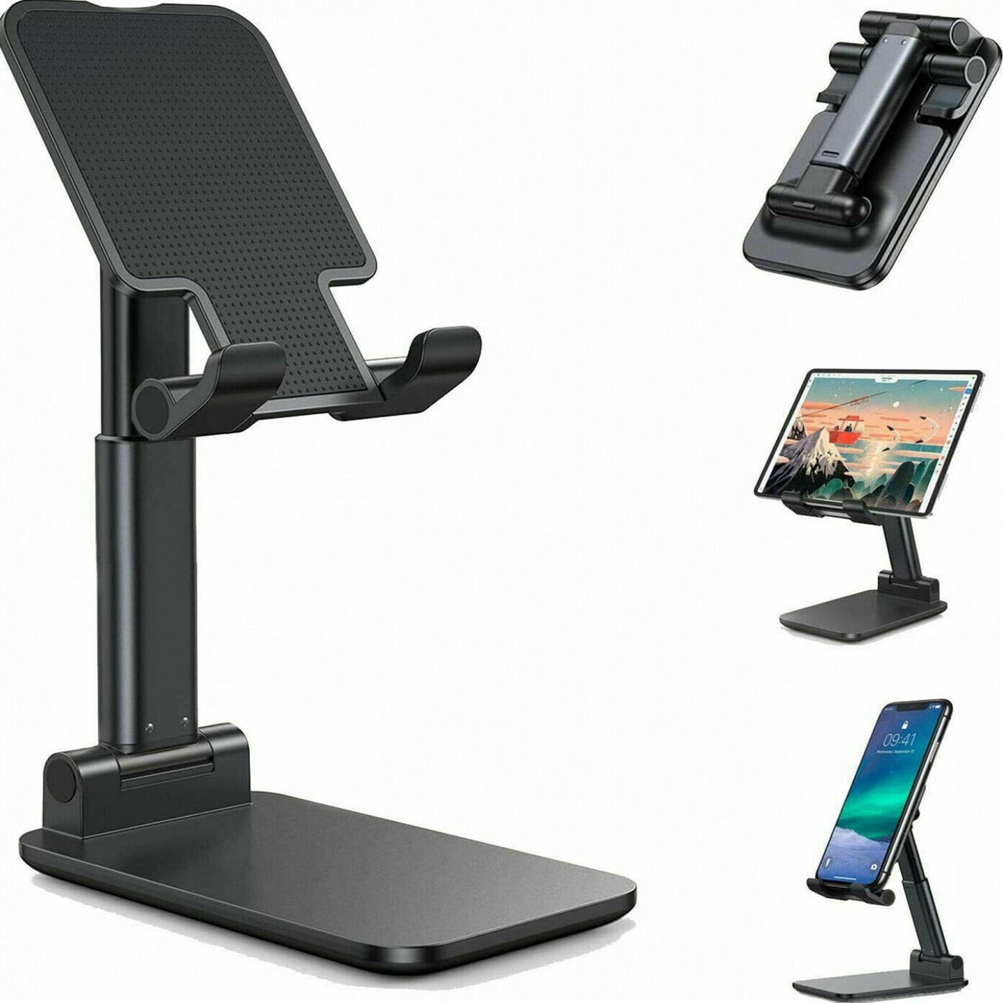 Foldable Phone & Tablet Stand – Adjustable Desktop Holder for Desk Use - JEFF's Favorite Picks