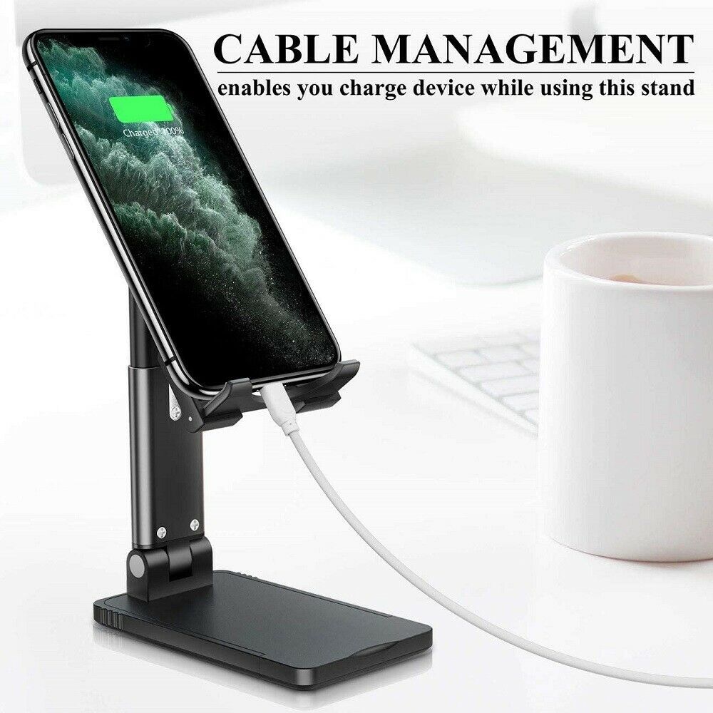 Foldable Phone & Tablet Stand – Adjustable Desktop Holder for Desk Use - JEFF's Favorite Picks