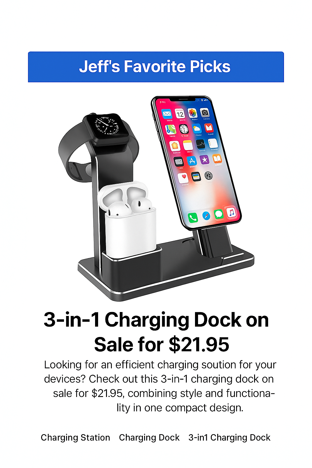 "Effortless Charging: The 3-in-1 Dock You Didn't Know You Needed"