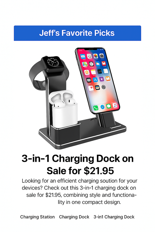 "Effortless Charging: The 3-in-1 Dock You Didn't Know You Needed"