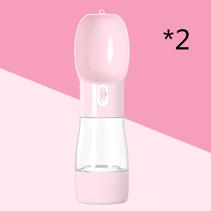 2-in-1 Pet Water Bottle & Food Dispenser – Leakproof Travel Bottle for Dogs & Cats – grooming kit