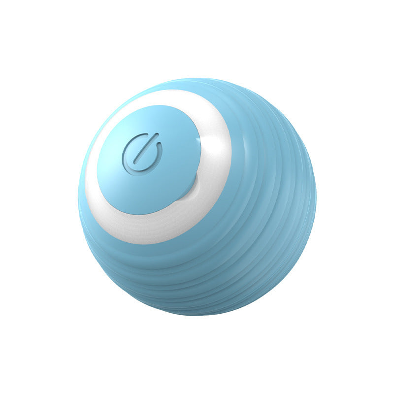 Rechargeable Smart Cat Toy Ball – Auto-Rolling Silicone Toy for Indoor Cats