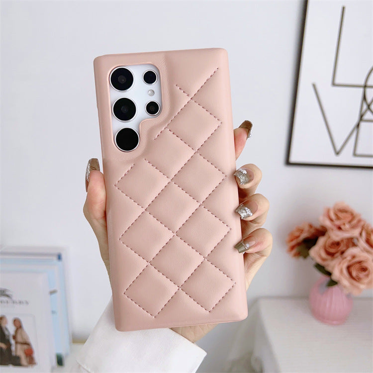 Puffer Jacket iPhone Case – Quilted Imitation Leather in Cozy Korean Style