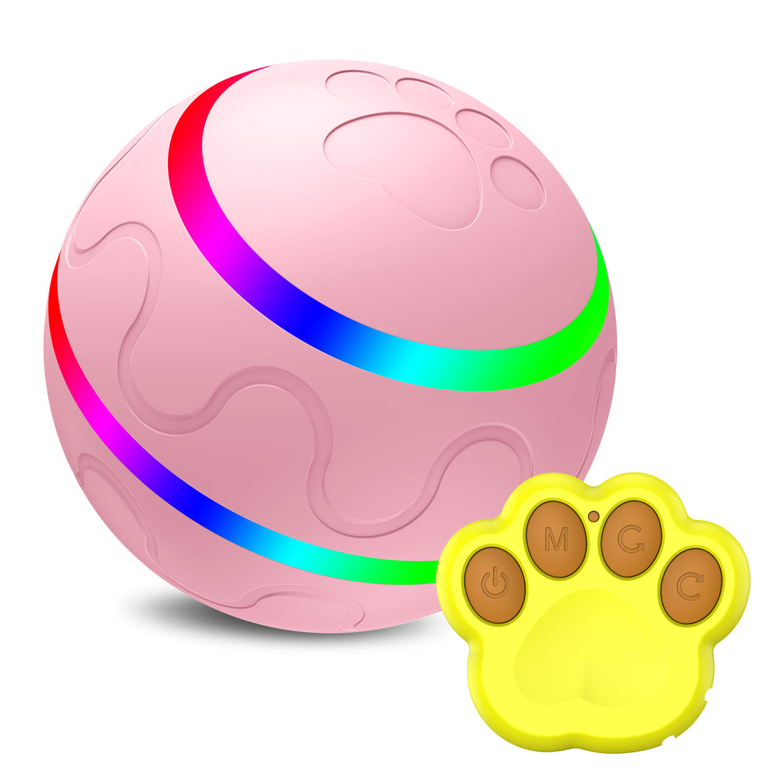 Interactive Smart Rolling Cat Ball Toy – USB Rechargeable | Auto Movement & Remote Control