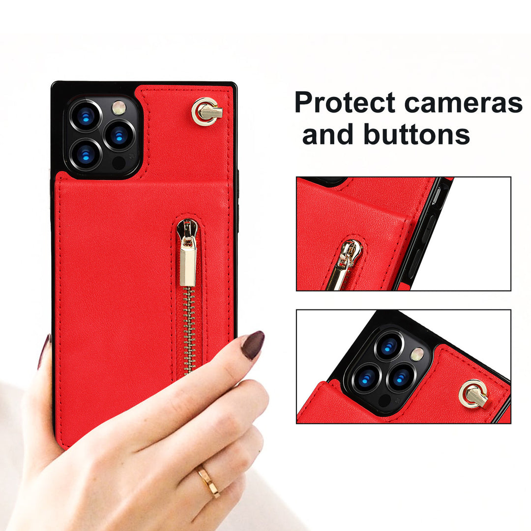 PU Leather Zipper Crossbody Phone Case – Wallet Cover for Samsung Models - JEFF's Favorite Picks