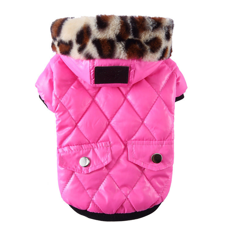 Korean Style Dog Hoodie – Fleece Winter Coat for Small & Medium Dogs