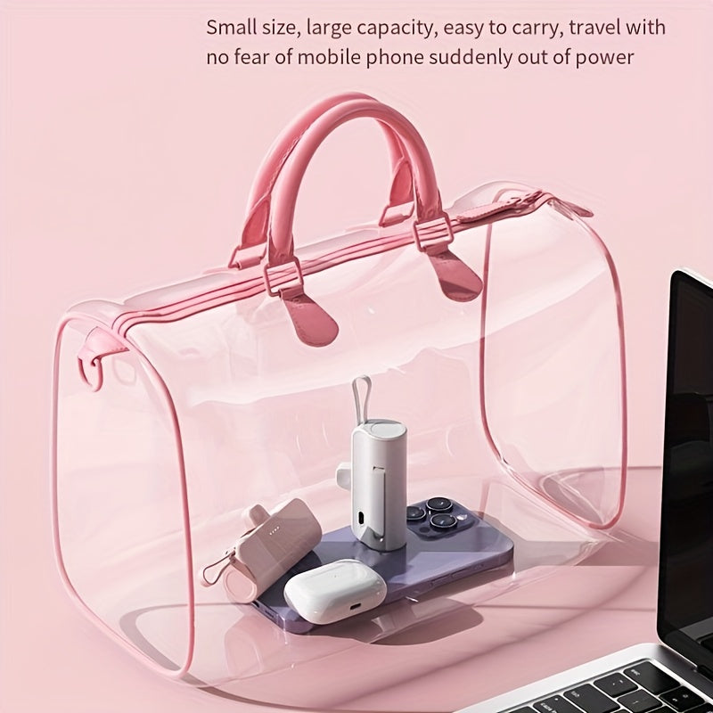 WINSWAY 5000mAh Portable Power Bank – Type-C, Phone Holder