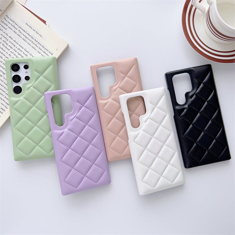 Puffer Jacket iPhone Case – Quilted Imitation Leather in Cozy Korean Style