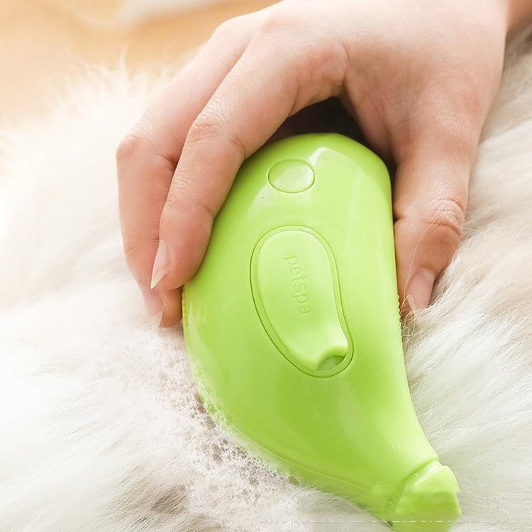Rechargeable Steamy Pet Grooming Brush – USB Massage Comb for Cats & Dogs
