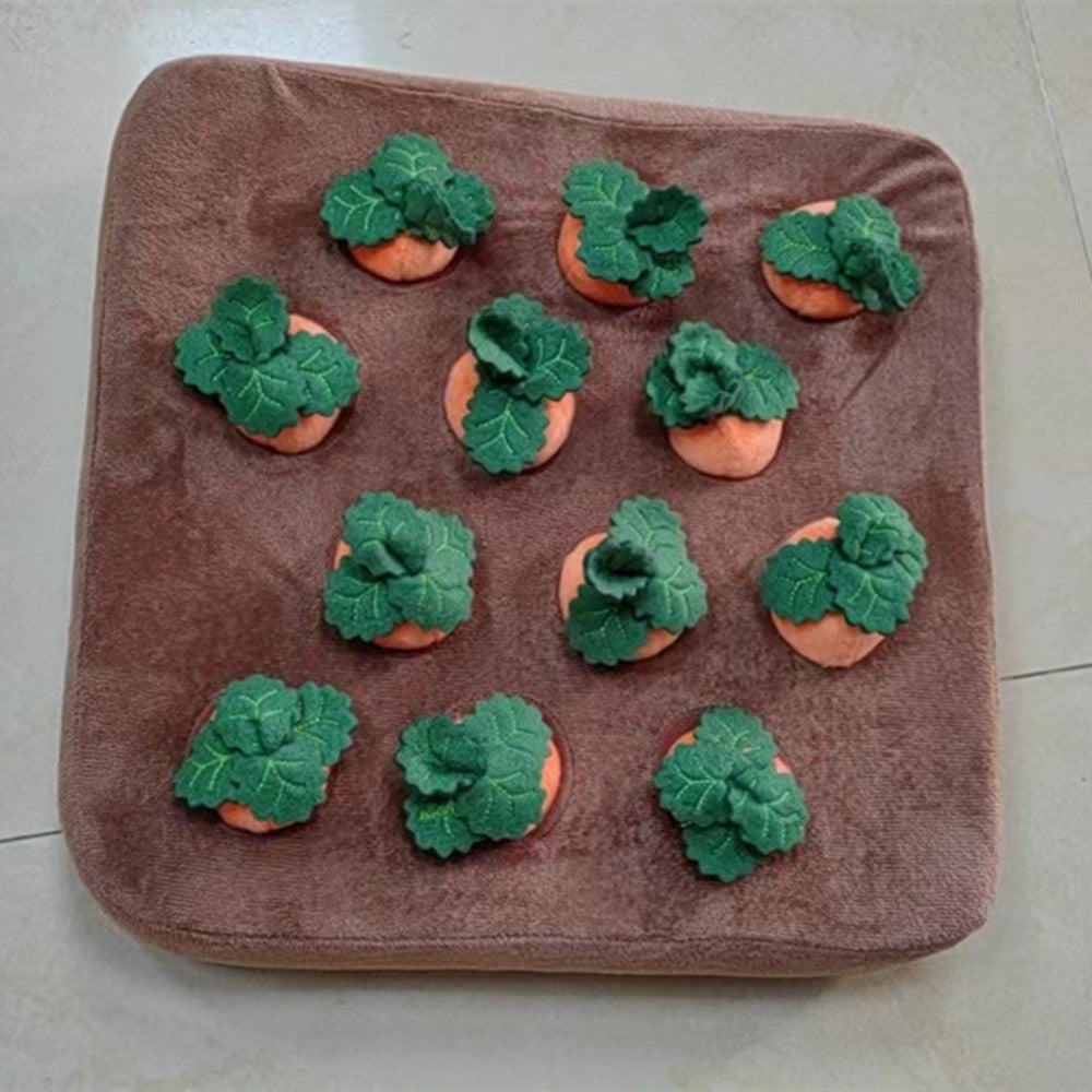 Interactive Carrot Pulling Snuffle Toy Mat for Dogs & Cats – IQ Training Play