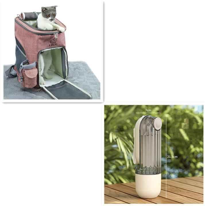Portable Pet Water Dispenser – One-Handed Travel Bottle for Dogs & Cats