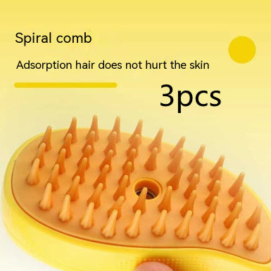 Modern Plastic Pet Brush – Compact & Gentle Grooming for Cats & Dogs