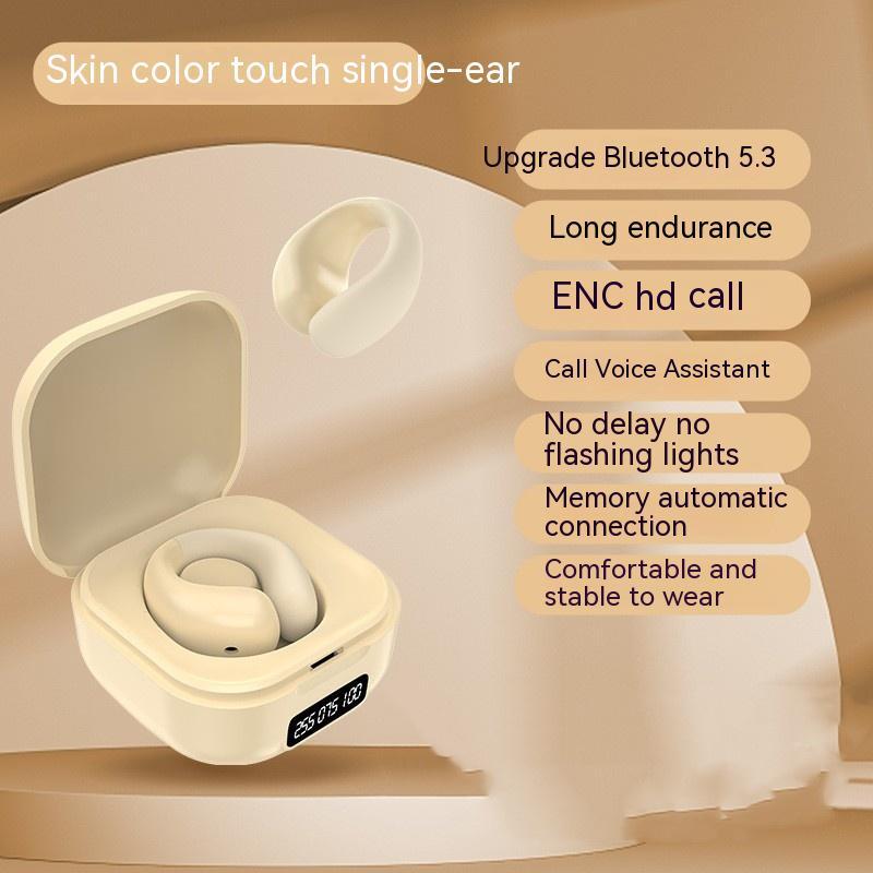 Bluetooth 5.3 LED Ear Clip Wireless Earbuds