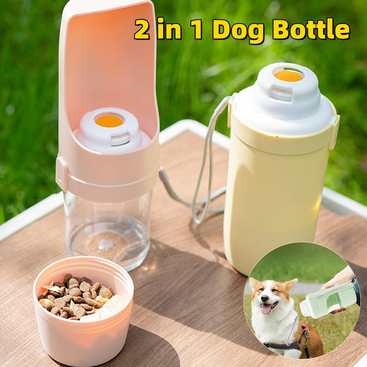 2-in-1 Pet Water & Food Bottle – Leakproof Travel Feeder for Dogs & Cats – grooming kit