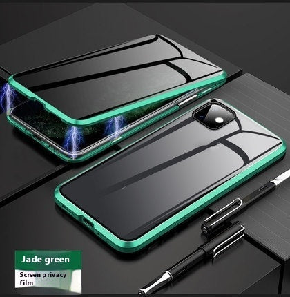 Magnetic Privacy Glass iPhone Case – 360° Anti-Peep Full Protection for iPhone XR