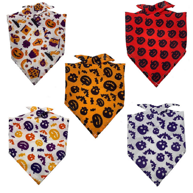 Tie-Dye Pet Bandana – Soft Polyester Dog & Cat Scarf