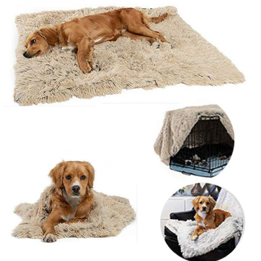 Soft Plush Dog Blanket – All-Season Pet Pad for Medium to Large Dogs – grooming kit
