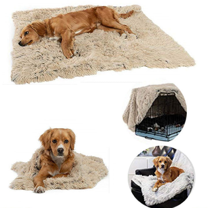 Soft Plush Dog Blanket – All-Season Pet Pad for Medium to Large Dogs – grooming kit