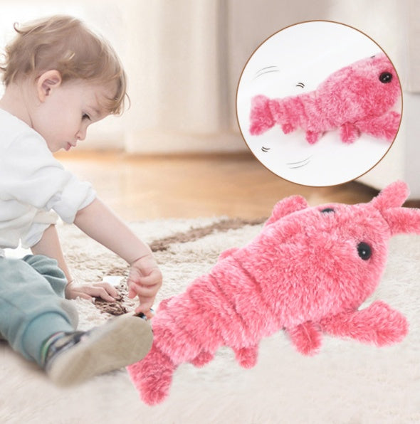 Electric Jumping Lobster Cat Toy | USB Rechargeable Plush Toy