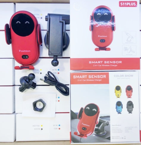 Infrared Sensor Wireless Car Charger – Auto-Clamp Phone Mount Holder - JEFF's Favorite Picks