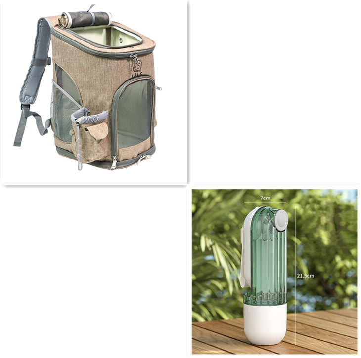 Portable Pet Water Dispenser – One-Handed Travel Bottle for Dogs & Cats