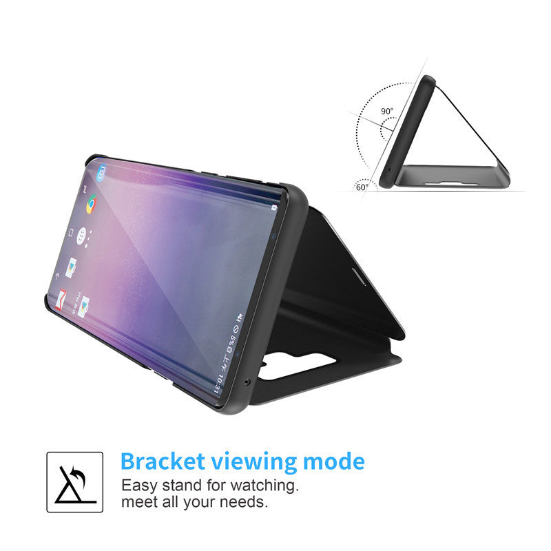 Mirror Leather Flip Case for Samsung – Stylish Business Cover