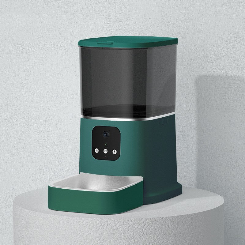 Smart WiFi Automatic Cat Feeder – 6L Capacity with App Control, Voice Feed & Video Options